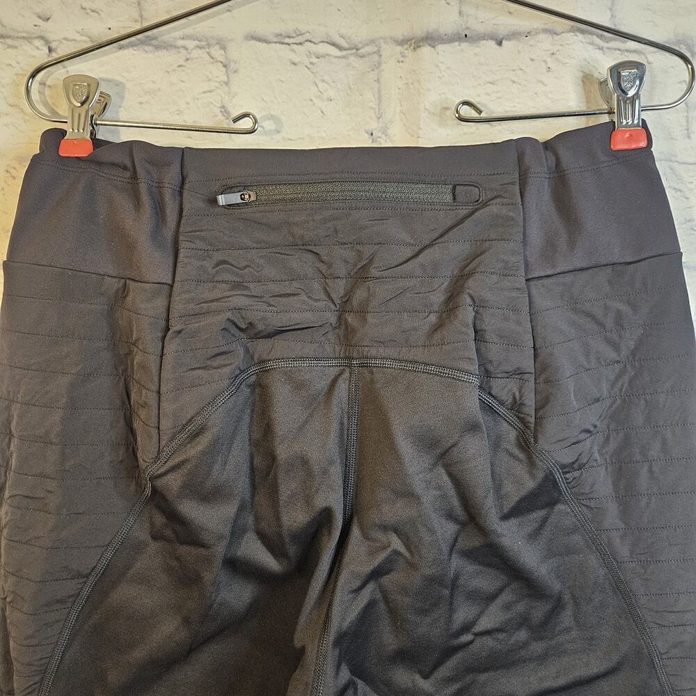 Athleta Peak Hybrid Fleece Tight L Black Womens Winter Hiking Running Leggings - Picture 4 of 6